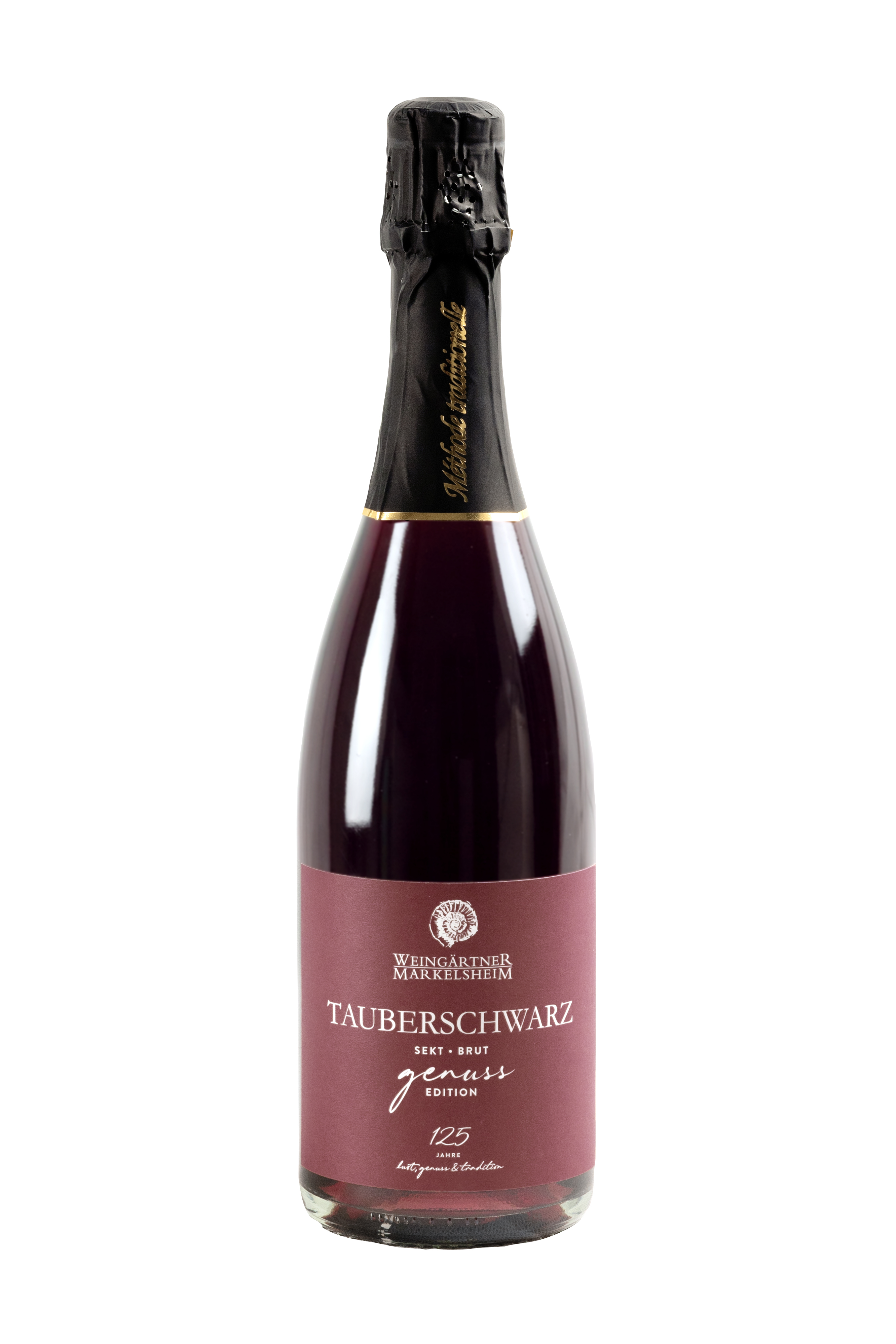 Tauberschwarz Sekt brut - traditionelle Flaschengärung